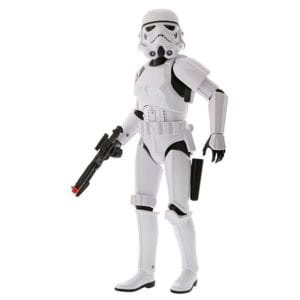 Ortery eCommerce Product Photography Video Example of Star Wars Storm Trooper white with action fire arm gun posed