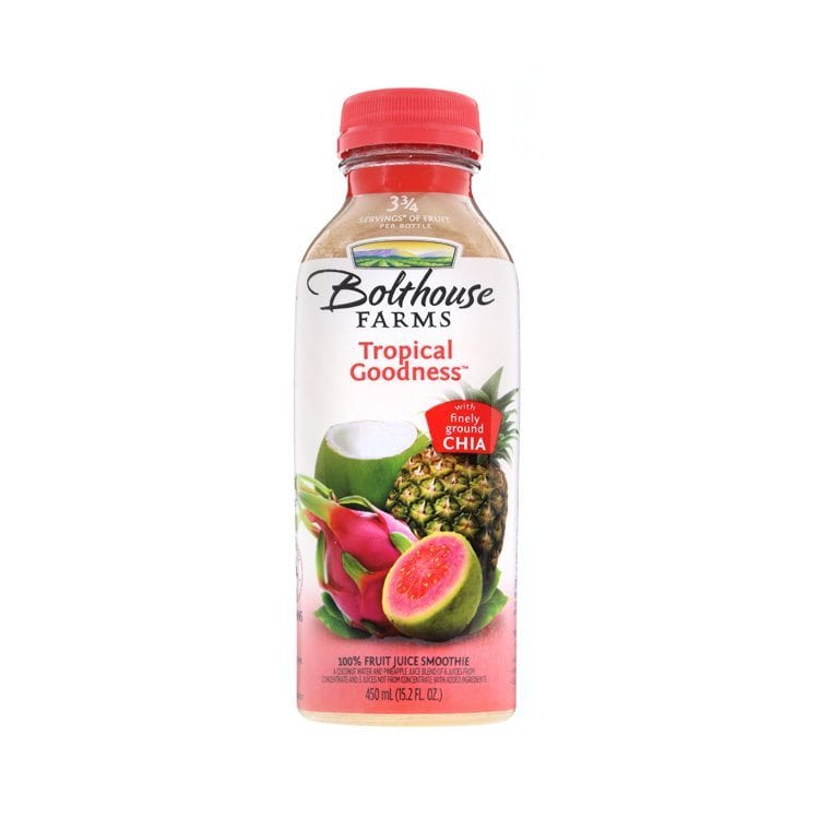 single still shot bolthouse farms tropical goodness beverage product photography example