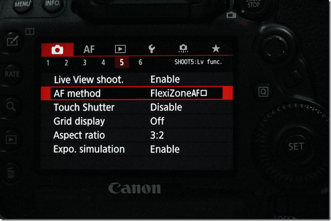 camera setting