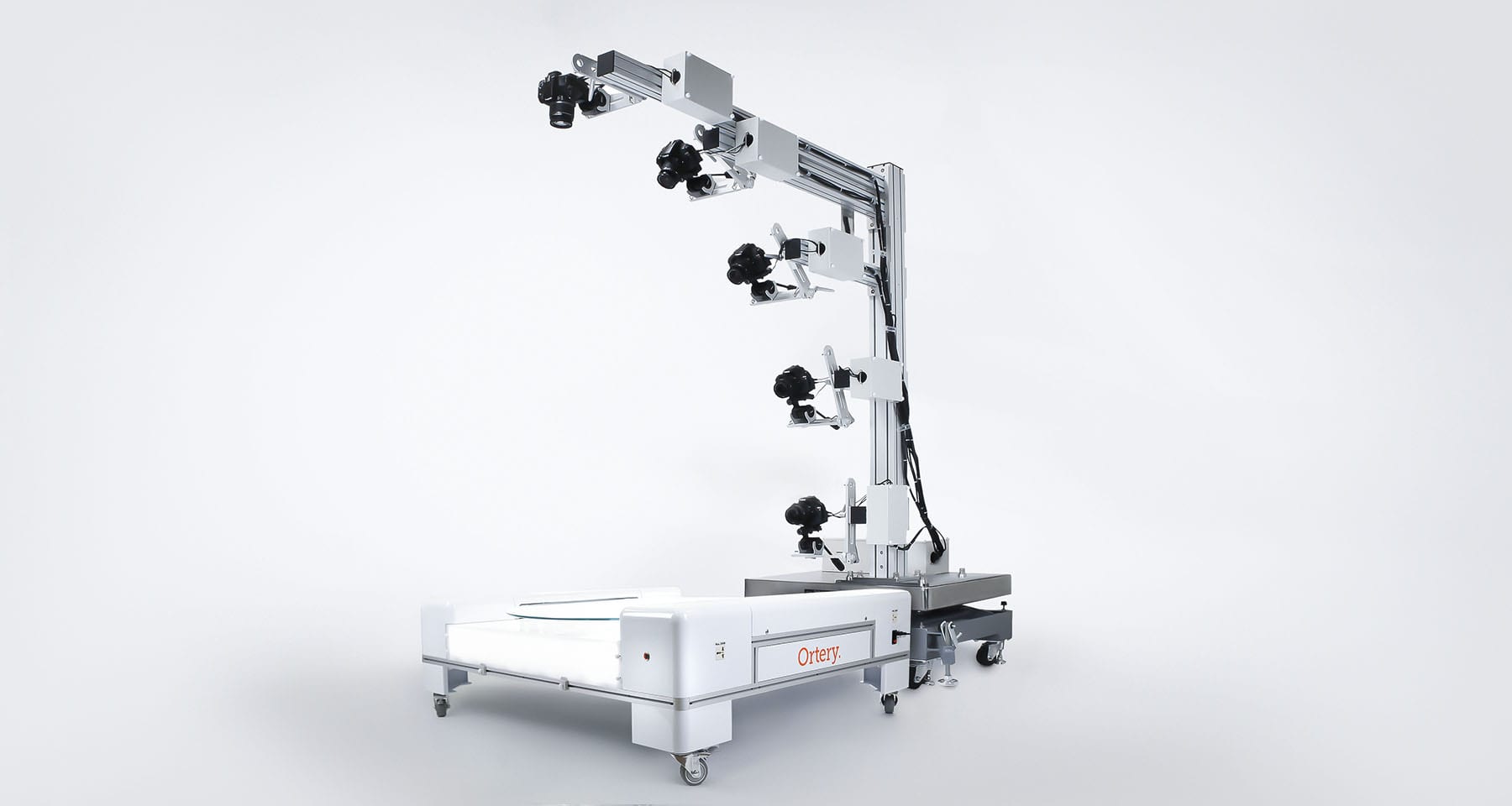 Ortery Infinity 360M Turntable with 3D MultiArm System Add an Ortery 360 turntable to our 3D MultiArm system to create and automate 3D product photography