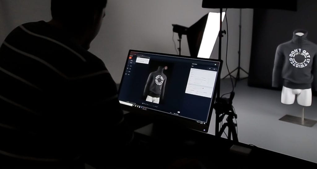 better-software Ortery product photography software in use